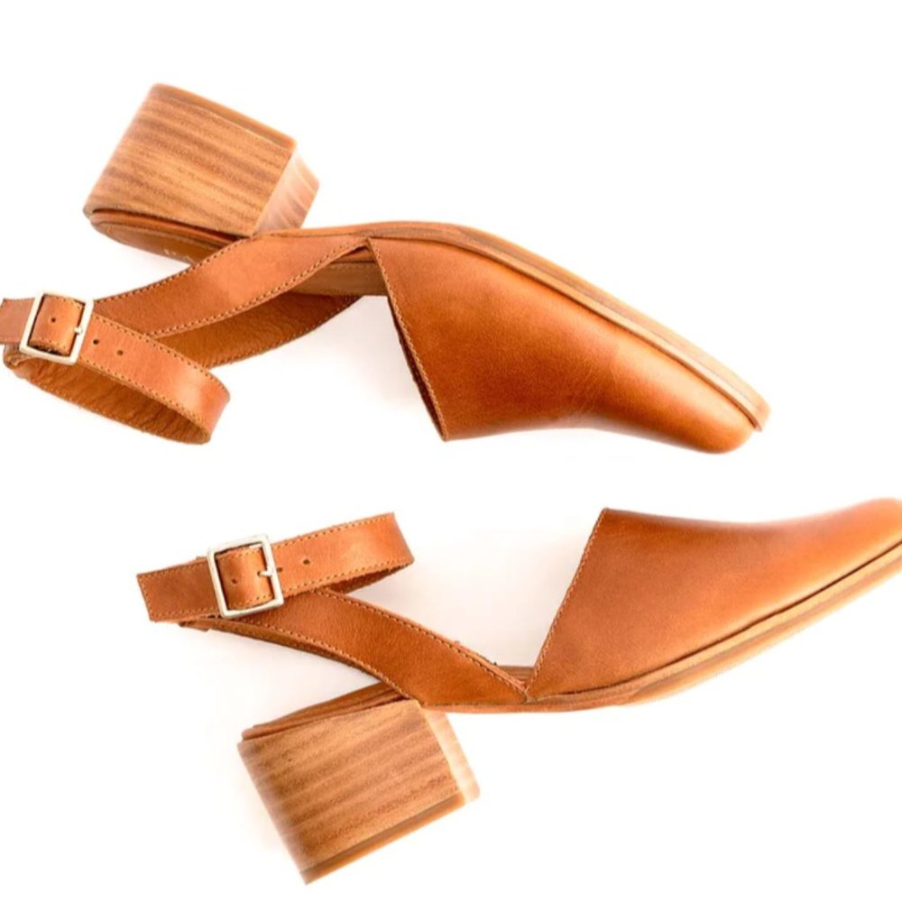Ankle Wrap Leather Sandles